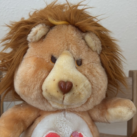 Vintage 1984 Care Bears Cousins Brave Heart Lion Plush Animal - Picture 2 of 5